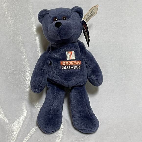 Limited Treasures Pro Bears Denver Broncos John Elway #7 Stuffed Bear NWT - Picture 2 of 11